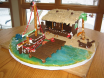 Santa's Boat Dock - gingerbread display by Katie Hartwell